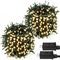Outdoor LED 800 Warm White 80m Length Christmas Lights IP44 Plug In For Tree