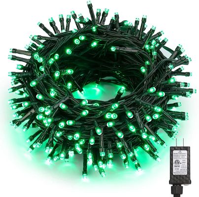 Extendable Green LED Christmas Lights Night Plug In 300 LED 240V